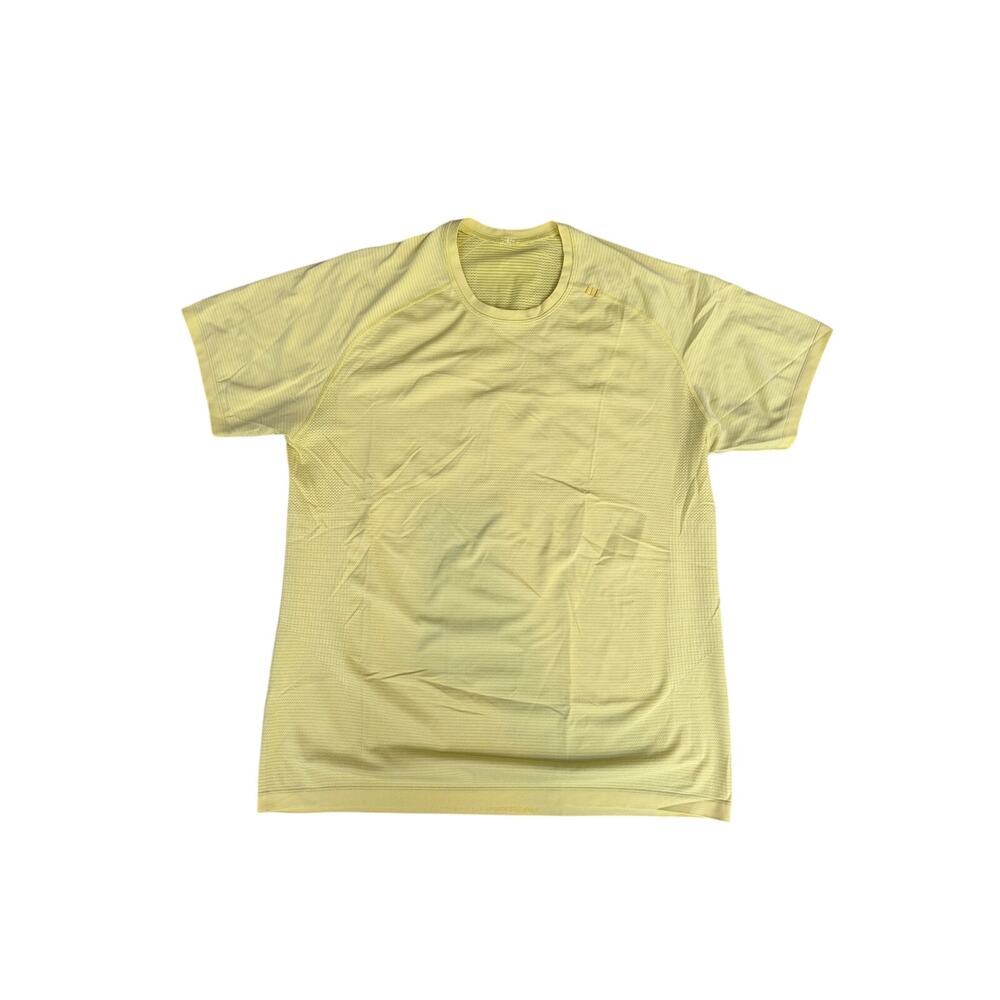 Lululemon Metal Vent Tech 2.0 Short Sleeve Shirt - Men's Large - Yellow